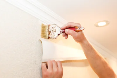 Pose de papier peint à Bertrimont — revêtements muraux et toiles de verre